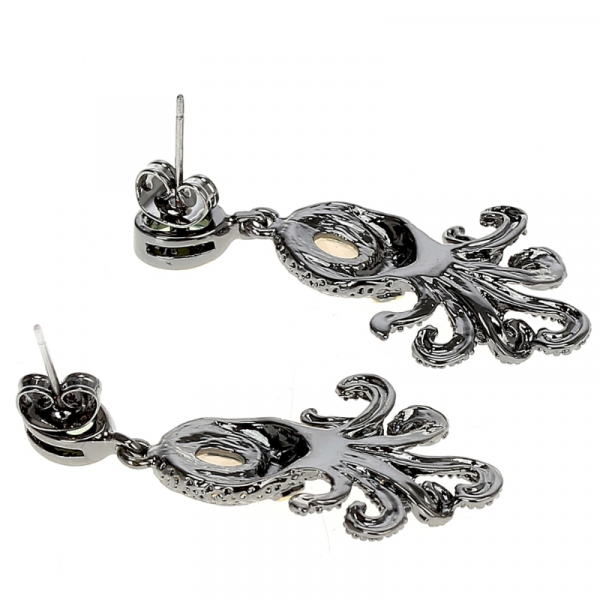 Boucles d'Oreilles Poulpe Steampunk