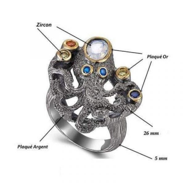 Bague Pieuvre Argent