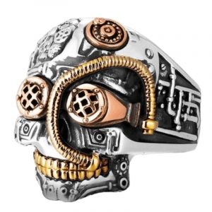 Bague Tête de Mort Steampunk