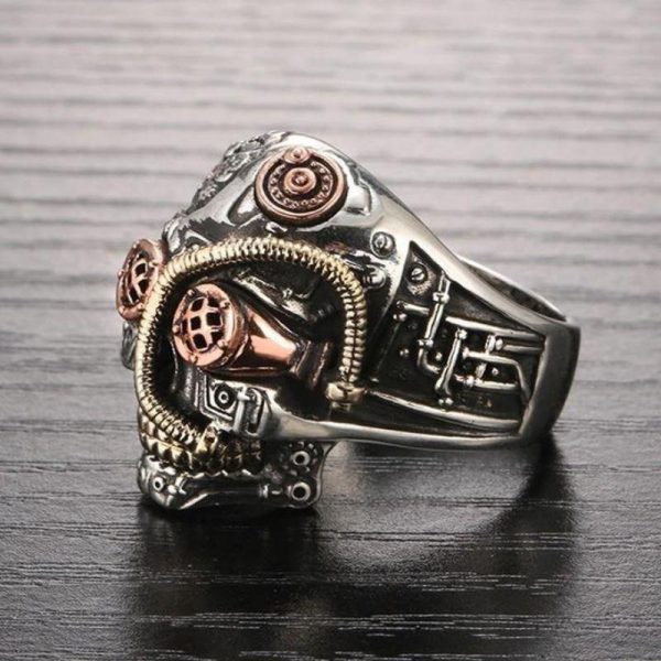 Bague Tête de Mort Steampunk