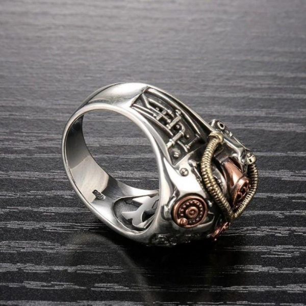 Bague Tête de Mort Steampunk