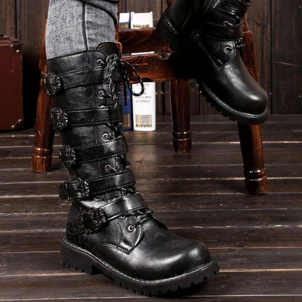 Bottes en Cuir Homme Steampunk