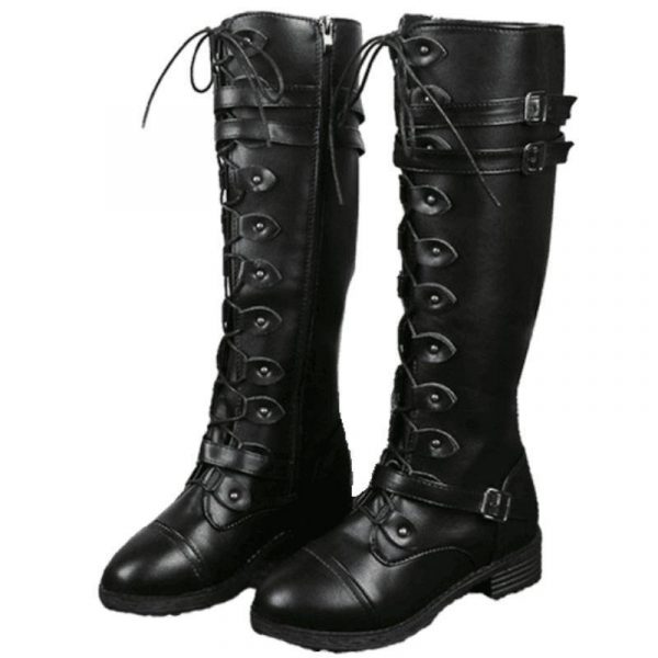 Bottes Hautes Steampunk Sans Talons