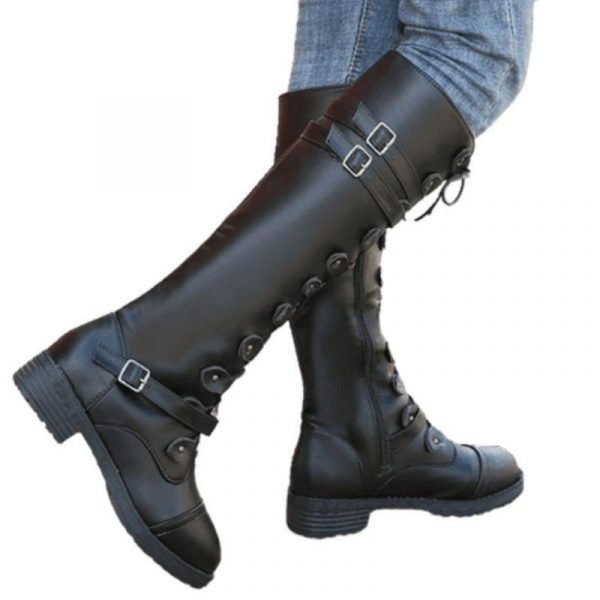 Bottes Hautes Steampunk Sans Talons