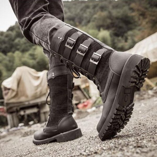 Bottes Moto Steampunk Homme