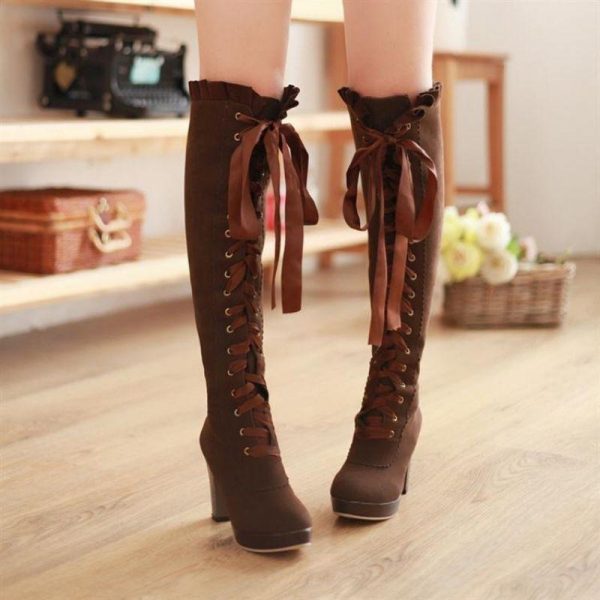 Bottes Talon Steampunk Femme