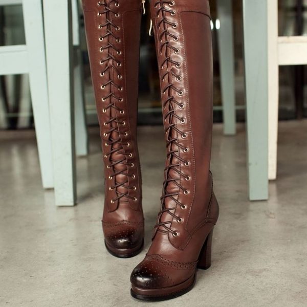 Bottes Victoriennes Cuir