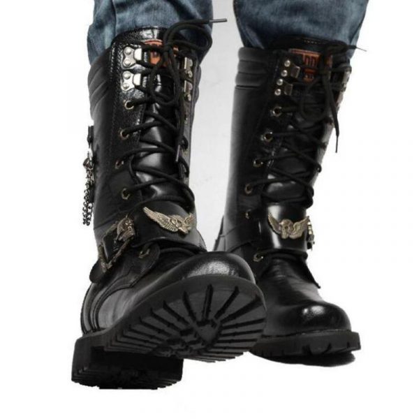 Bottes Tête de Mort Gothique Steampunk