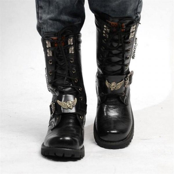 Bottes Tête de Mort Gothique Steampunk