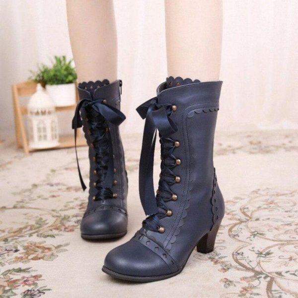 Bottines Victoriennes Lacets Steampunk