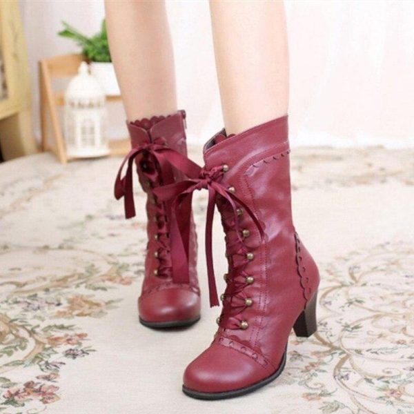 Bottines Victoriennes Lacets Steampunk