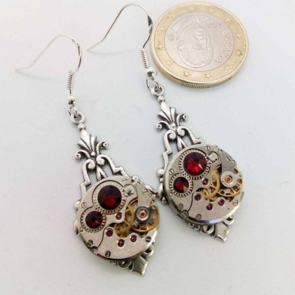 Boucles d'Oreilles Steampunk Femme