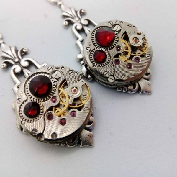 Boucles d'Oreilles Steampunk Femme