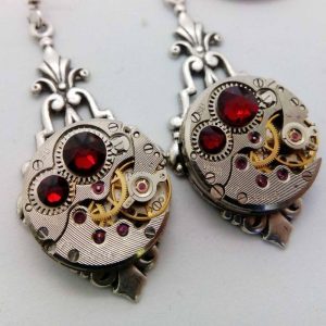 Boucles d'Oreilles Steampunk Femme