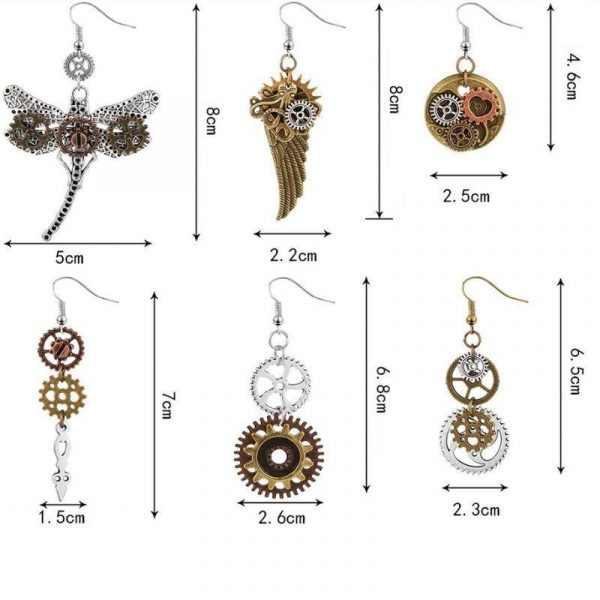 Boucles d'Oreilles Steampunk