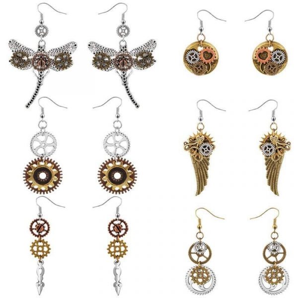 Boucles d'Oreilles Steampunk