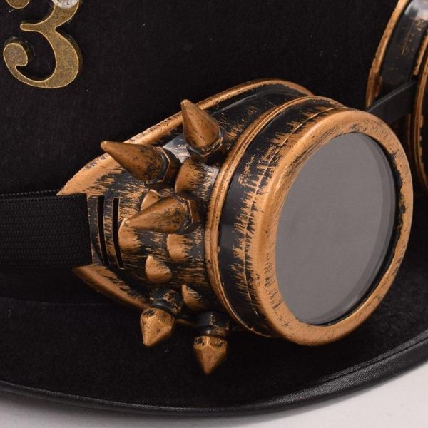 Chapeau Steampunk Avec Plume