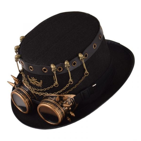 Chapeau Haut de Forme Steampunk Cabaret