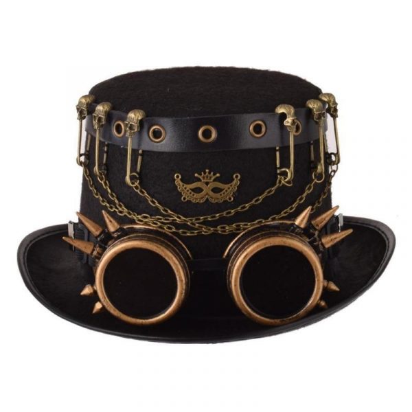 Chapeau Haut de Forme Steampunk Cabaret