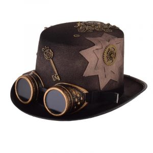 Chapeau Steampunk Haut de Forme Engrenages