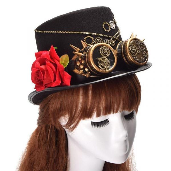 Chapeau Haut de Forme Femme Steampunk