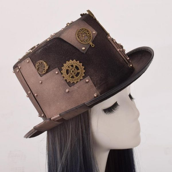 Chapeau Steampunk Marron