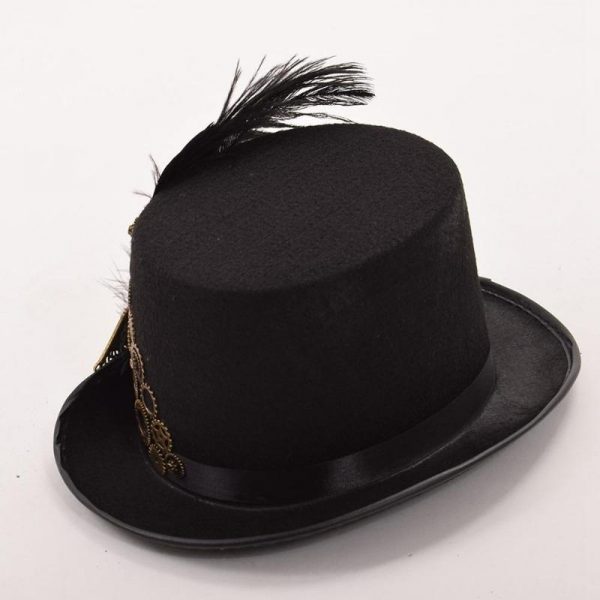 Chapeau Plume Steampunk Victorien