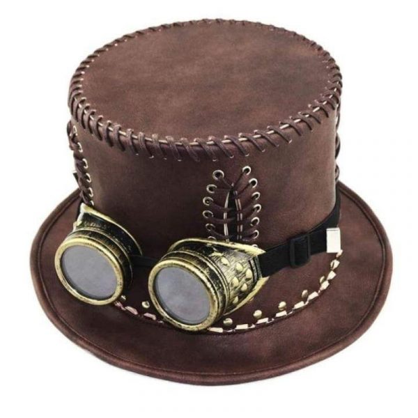 Chapeau Steampunk en Cuir PU