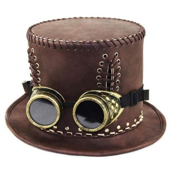 Chapeau Steampunk en Cuir PU