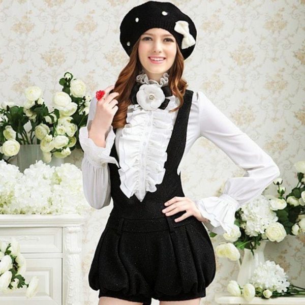 Chemise Blanche Steampunk Femme