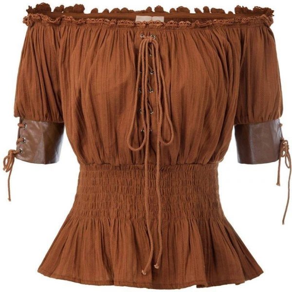 Chemise Steampunk Epaules Dénudées