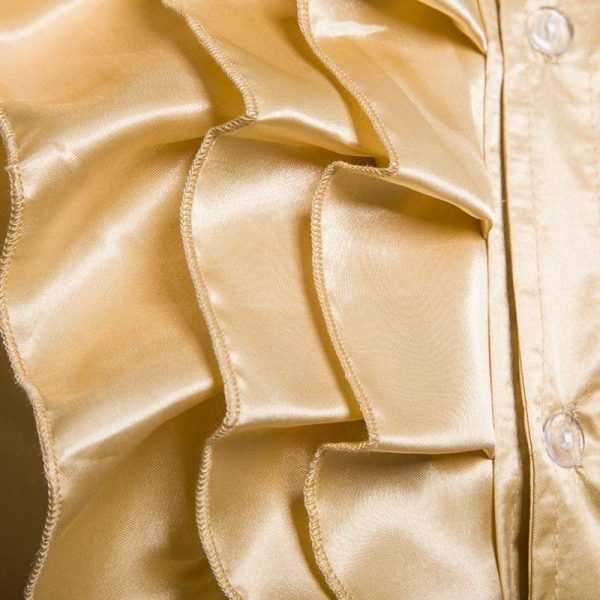 Chemise Steampunk en Satin Gold