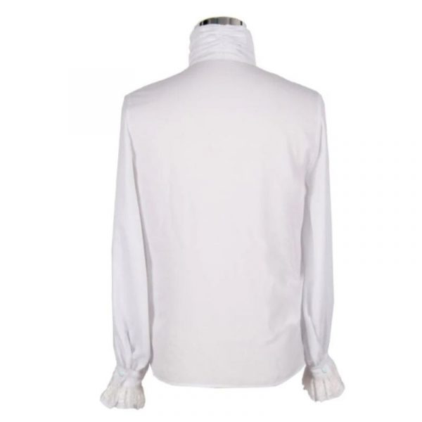 Chemise Blanche à Jabot Homme