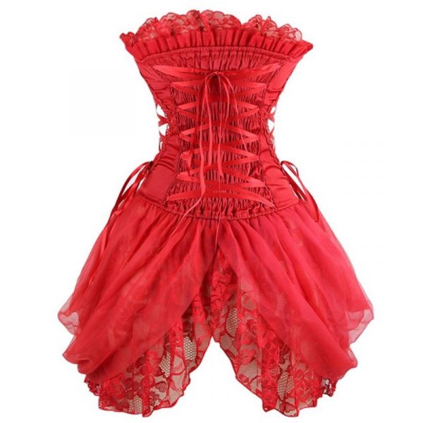 Corset Retro Rouge Femme