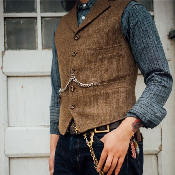 Gilet Sans Manche Vintage Homme