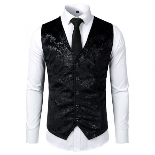 Gilet Costume Homme Imprimé