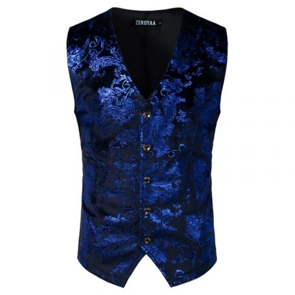 Gilet Costume Homme Imprimé