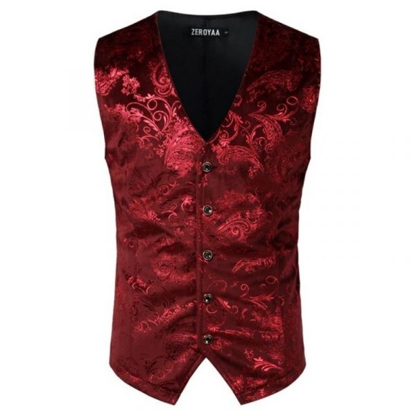 Gilet Costume Homme Imprimé