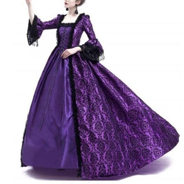 Gothique Robe de Mariée Violette