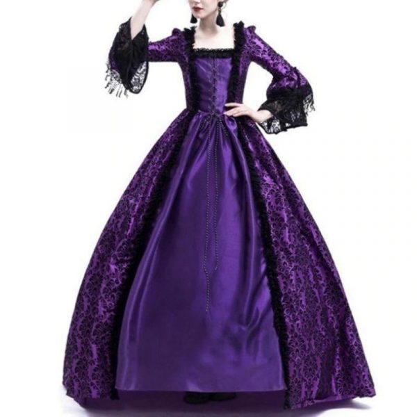 Gothique Robe de Mariée Violette