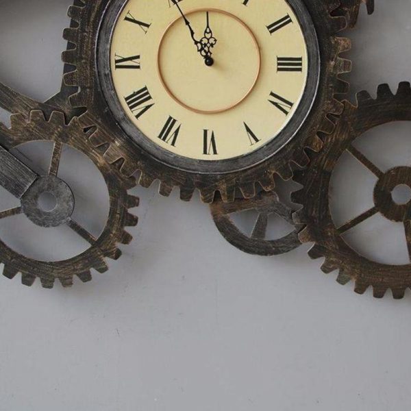 Grande Horloge Murale Steampunk