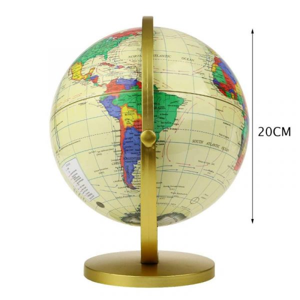 Globe Terrestre Tournant Sur Pied