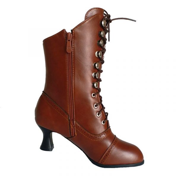 Chaussures Victoriennes Marron