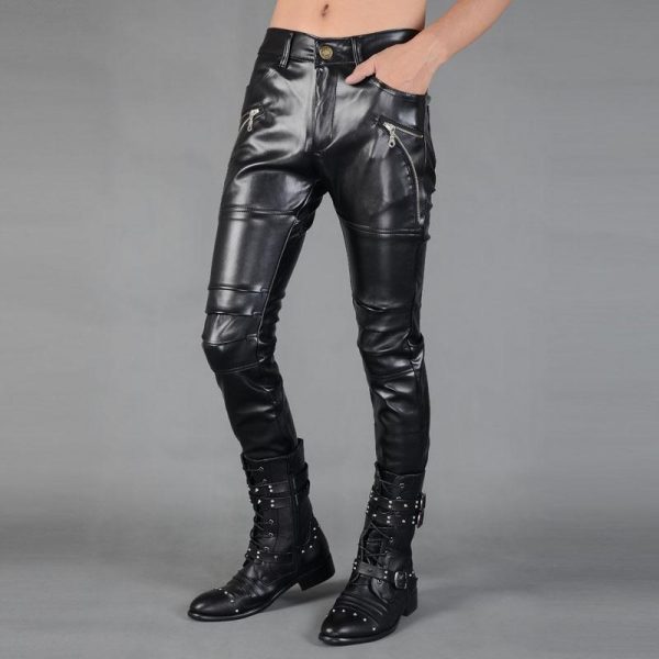 Pantalon Punk Cuir