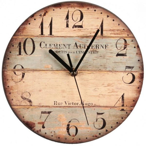 Horloge Murale Vintage en Bois