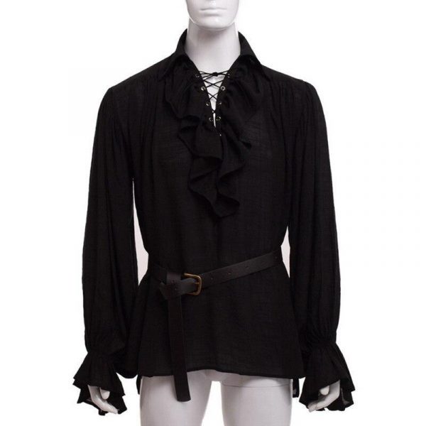 Chemise Steampunk Homme Noire