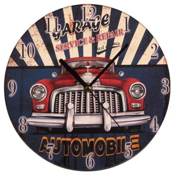 Horloge Murale Vintage en Bois