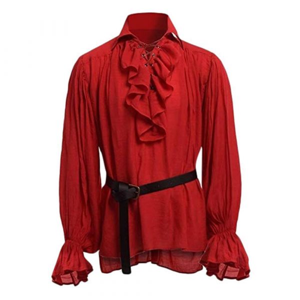 Chemise Rouge Steampunk Homme