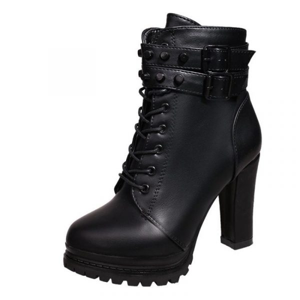 Bottines Femme Noir Talon Haut