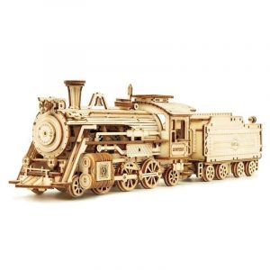 Maquette Locomotive à Vapeur en Bois